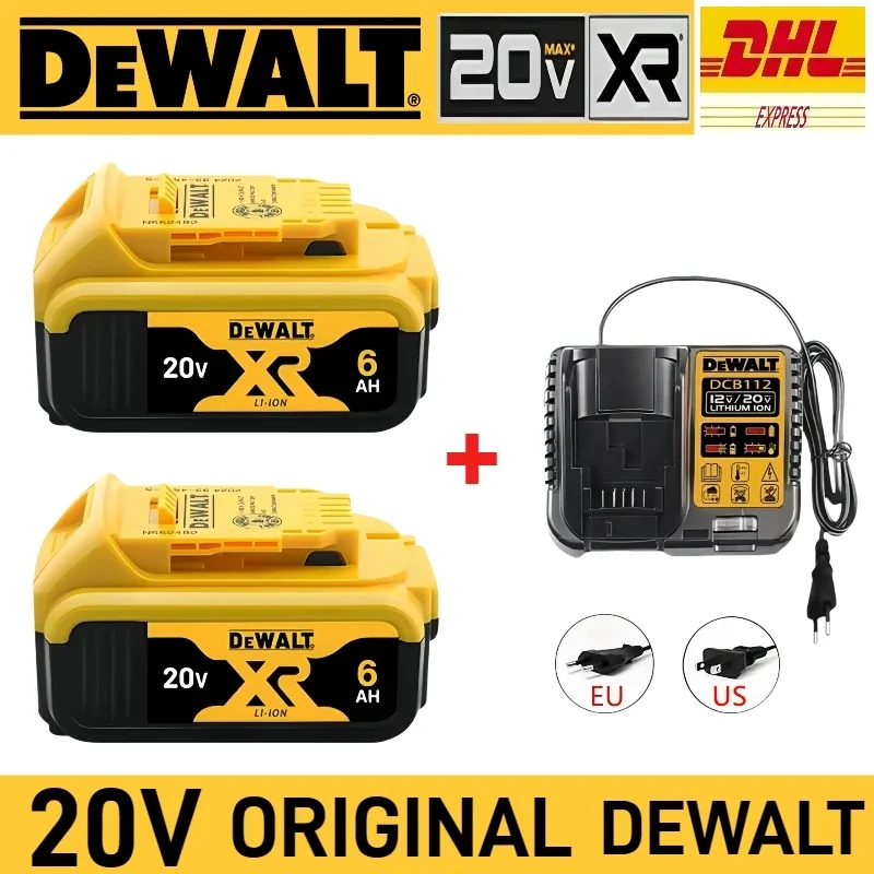 

Original Dewalt 20V Battery, 6Ah 5Ah 2Ah tool Battery, for dewalt 20V drill DCD805 DCG406 DCF850 DCF512 DCD796 DCF887 DCE530