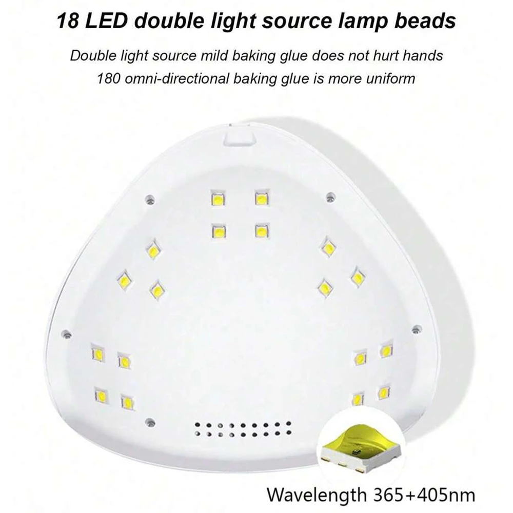 LINMANDA UV LED Light เครื่องเป่าเล็บโคมไฟทําเล็บมือเล็บเท้าเล็บสําหรับเจลเล็บเจลเล็บ Curing เครื่องเป่าสําหรับ Home