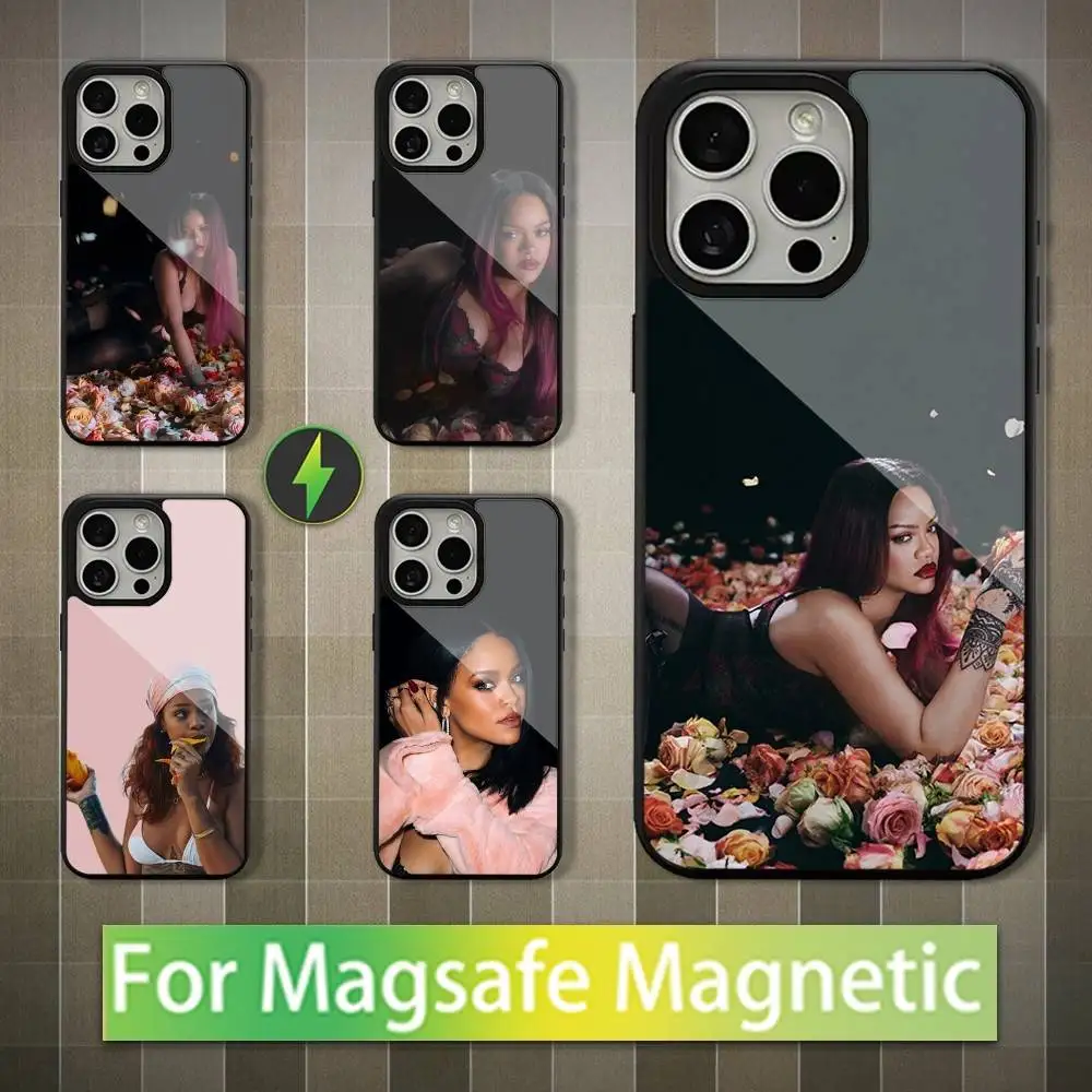 

Singer R-RIHANNA Phone Case For iPhone 16,15,14,13,12,11,Pro,Max,Plus,Mini,Magsafe,Magnetic Wireless Charging Case