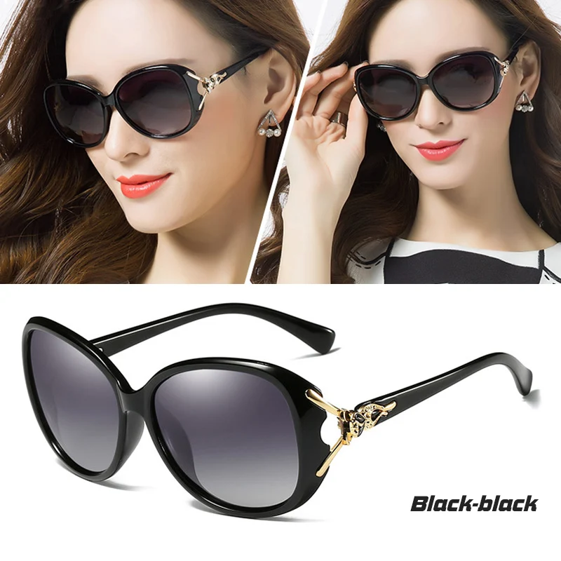 LIOUMO Elegant Design Luxury Sunglasses Women Polarized Ladies Sunglasses Vintage Big Frame Fox Eyewear zonnebrillen dames 2023