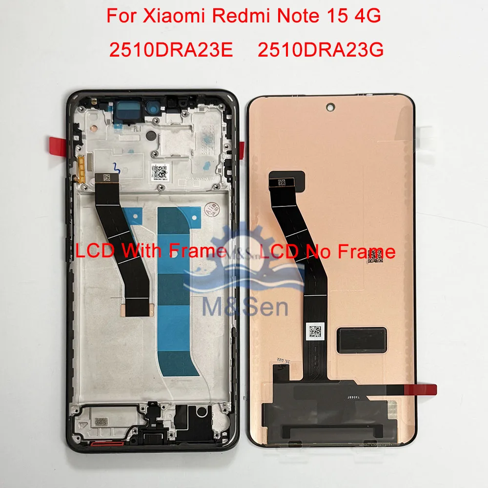 Ecran-tactile-amoled-677-pouces-d'origine-pour-xiaomi-redmi-note-15-4g-2510dra23g-ecran-lcd-avec-cadre-pour-redmi-note-15-pro-4g