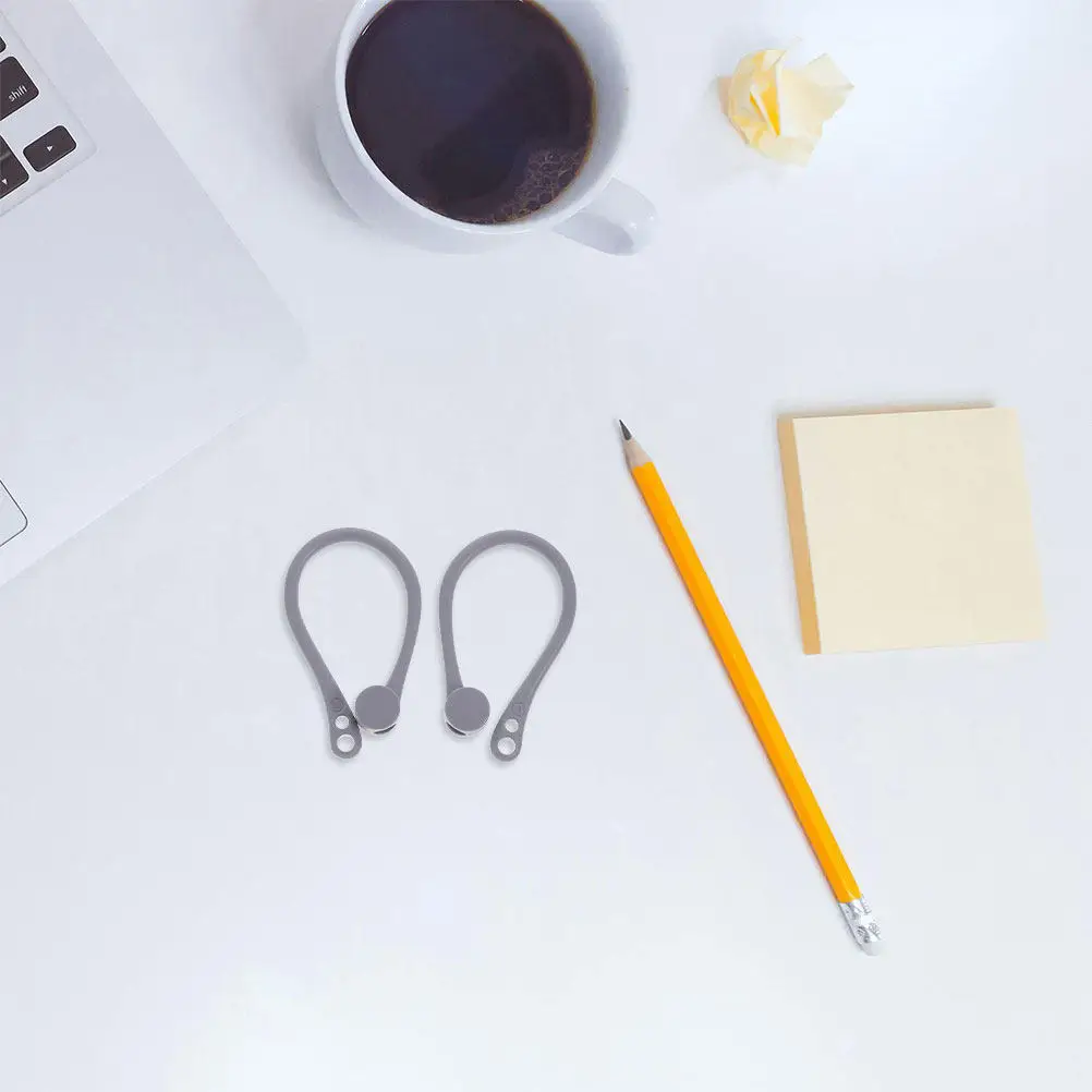 

2 пары чехлов для наушников из ТПУ-силикона: ультралегкие, эргономичные, надежно фиксирующиеся, для беспроводных наушников, с защитой от потери, для спорта