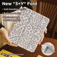 Funda para iPad para Air10.9/Pro11/Mini6/7/10.2/9.7, soporte ajustable con pliegue en Y, encendido/apagado automático, multiángulo |   Ranura para bolígrafo |   Peso ligero y duradero