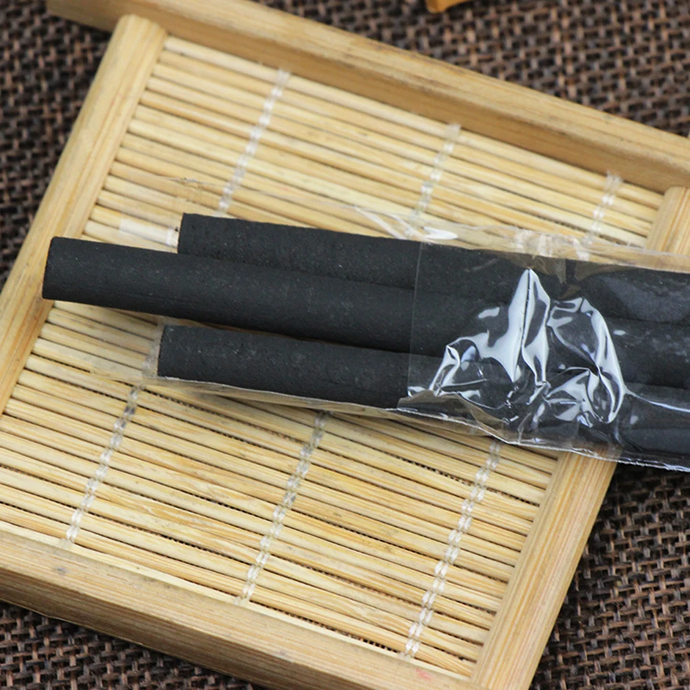 

30pcs 0.7X12Cm Pure Smokeless Bar Handmade Rolls For Moxibustion Traditional Chinese Stick Heat Therapy Black Massage Tool