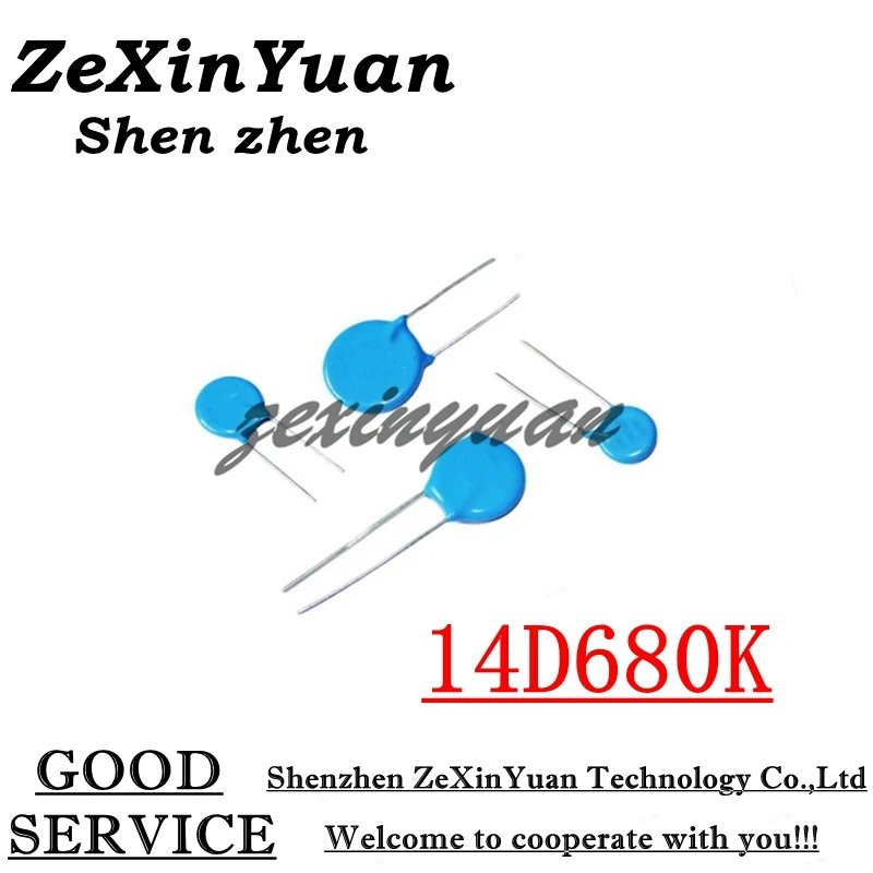 10 Cái/lốc 14D680K 68V 14D680 680KD14 14MM Varistor Piezoresistor
