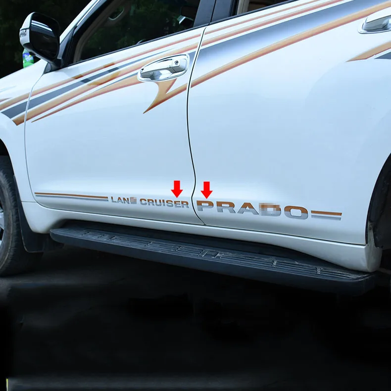 

For Land Cruiser Prado FJ150 2010-2018 Accessories OEM Design 3D Name Car Body Sticker
