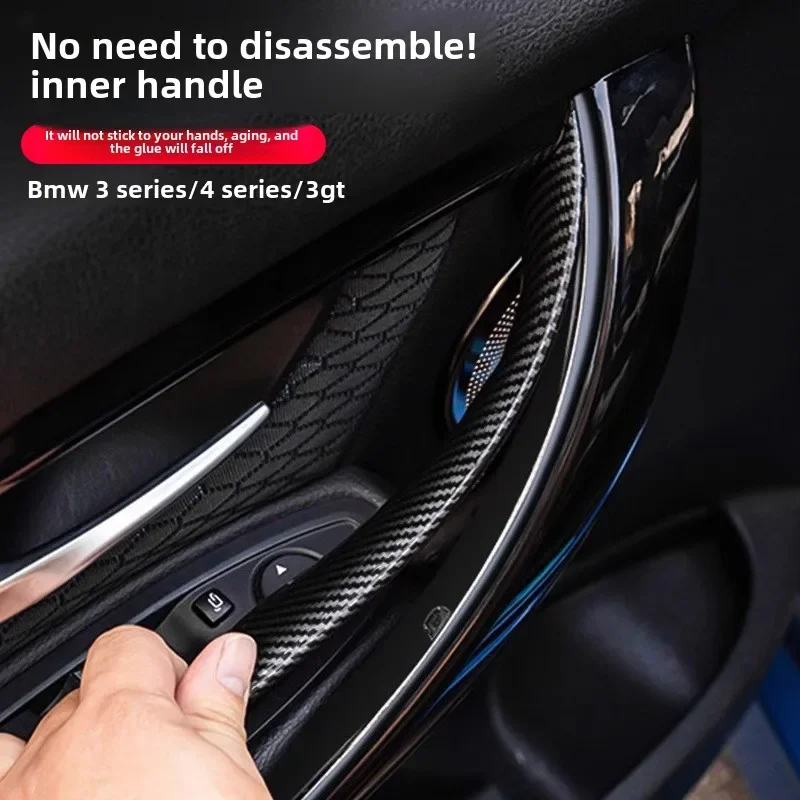 Car Door Handle for BMW 3 4 Series 3GT ABS Interior Door Handle F30 F31 F32 F34 F36 F80 F82 Inside Pull Trim Protective Cover view 5