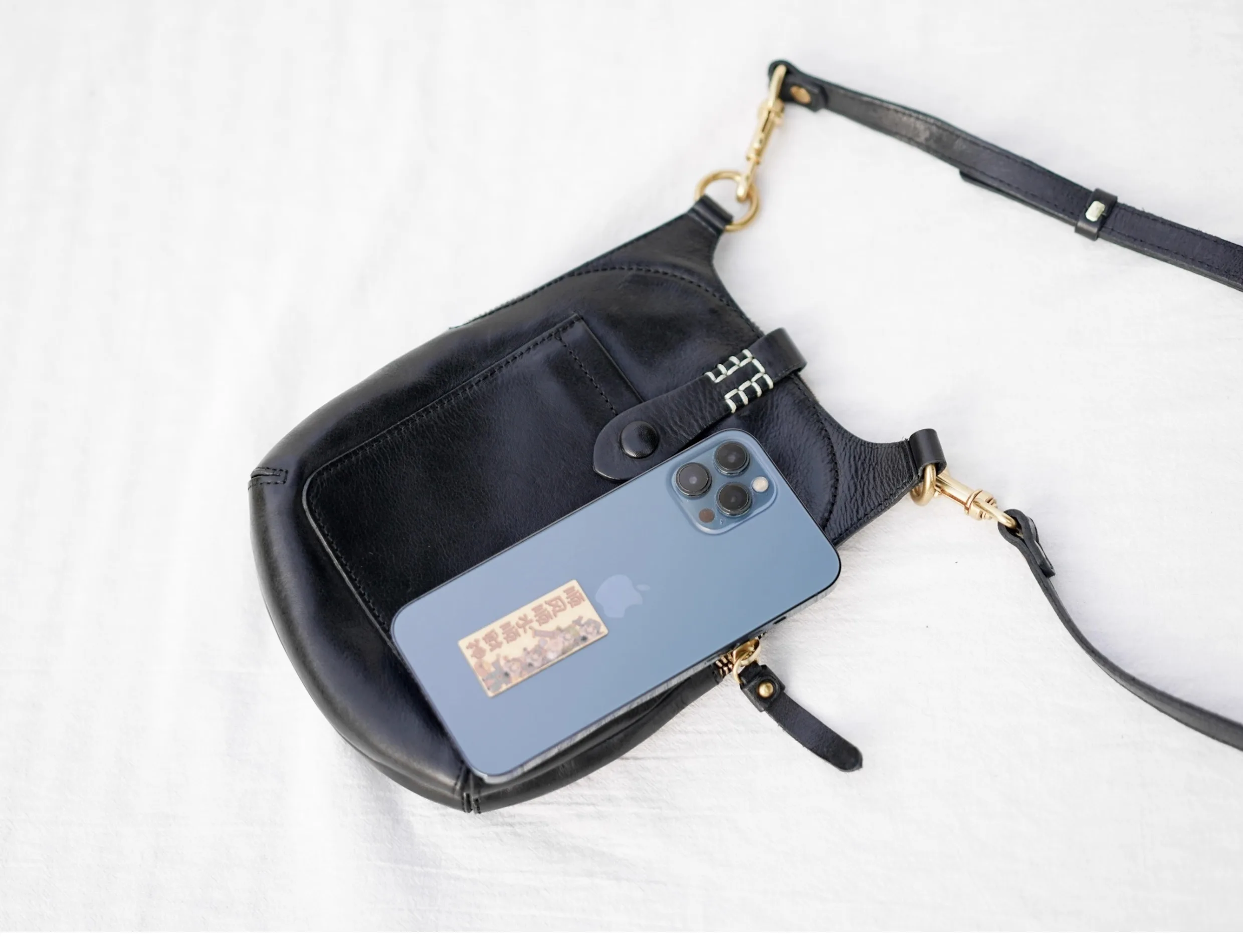 Outdoor Casual Luxus echtes Leder Damen Telefon Umhängetasche Wochenende Party handgemachte Kuh Leder Damen Umhängetaschen – Detail 13