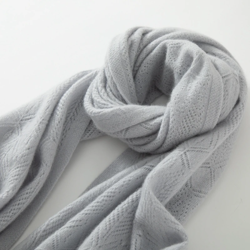 KOIJINSKY New Cashmere 190*70 Women in spring, autumn and winter, soft warm needle knitted scarf