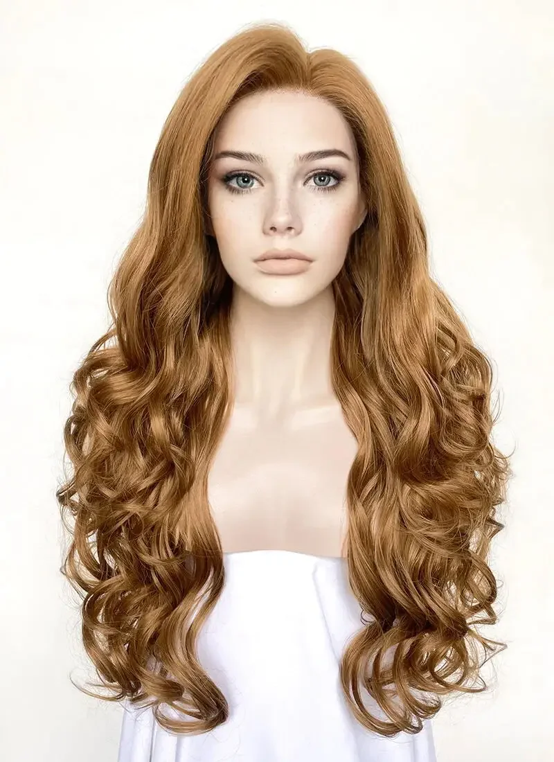 

Soft 200Density Honey Blonde Wave HD Lace Jewish 5x5 Silk Base European Human Hair Wig For Women BabyHair Gluelesss Preplucked