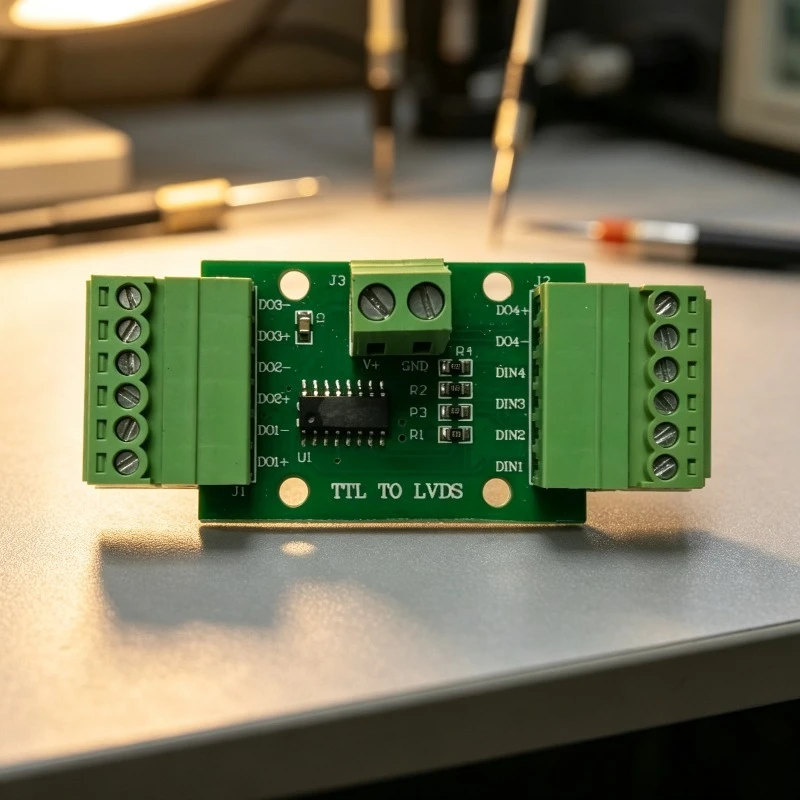 4-Ch LVDS to TTL Bi-Directional Converter Module Industrial High Speed Signal Level Shifter Interface Board