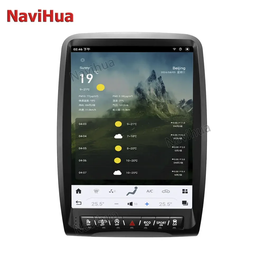 

Navihua сенсорный экран Android 13 автомобильное радио для Dodge Durango 2014-2016 GPS навигация головное устройство экран Telsa беспроводной Carplay