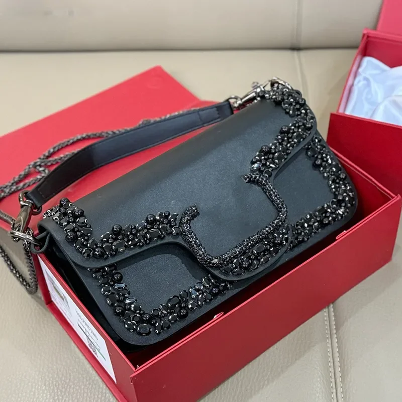 

Дизайнерская модная женская сумка-кроссбоди 7A класса люкс с драпировкой и цепочкой, высококачественная женская сумка через плечо