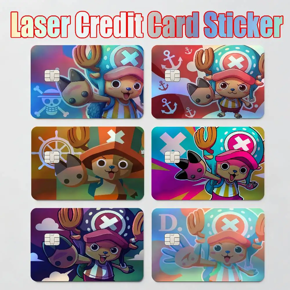 

stickers moto STICKERS ONE PIECE LUFFY ZORO SANJI ACE NAMI Laser Reflective Card Skin Sticker For Debit Credit Card