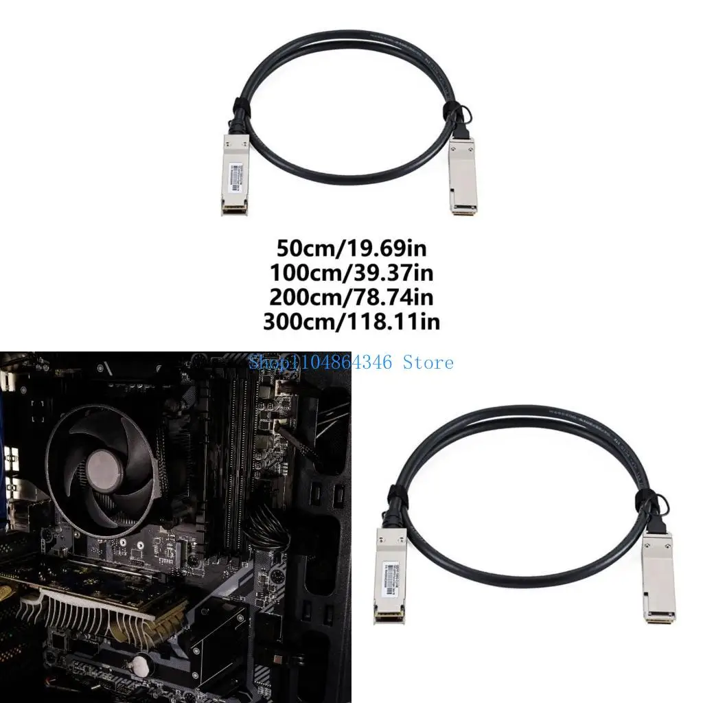 

5asd Servers Data Cable Coppers Material QSFP to QSFP Fast Speed Connection
