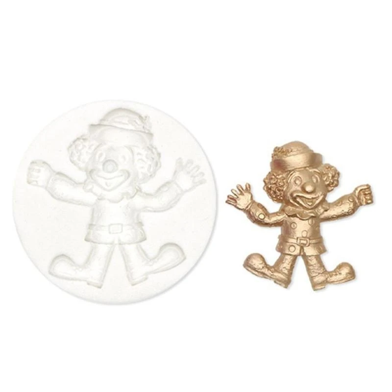

for Creative Halloween Clown Fondant Cake Silicone Mold Pastry Chocolate Mould Candy Mold DIY Baking Tool