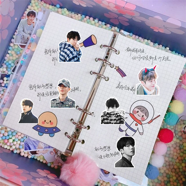 56 Stuks Koreaanse Acteur Nam Ju Hyuk Waterdicht Handaccount Stickers Dagboek Sticker Pack