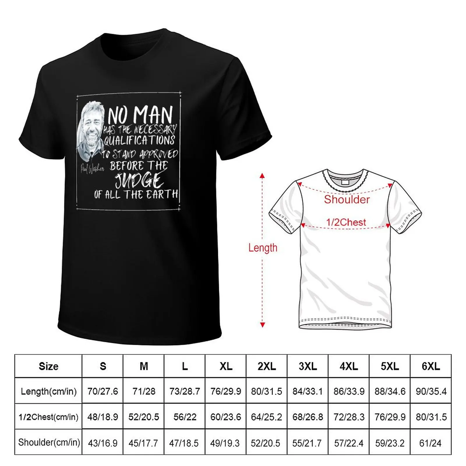Paul Washer Quote white letters T-Shirt Lightweight Running T-Shirt