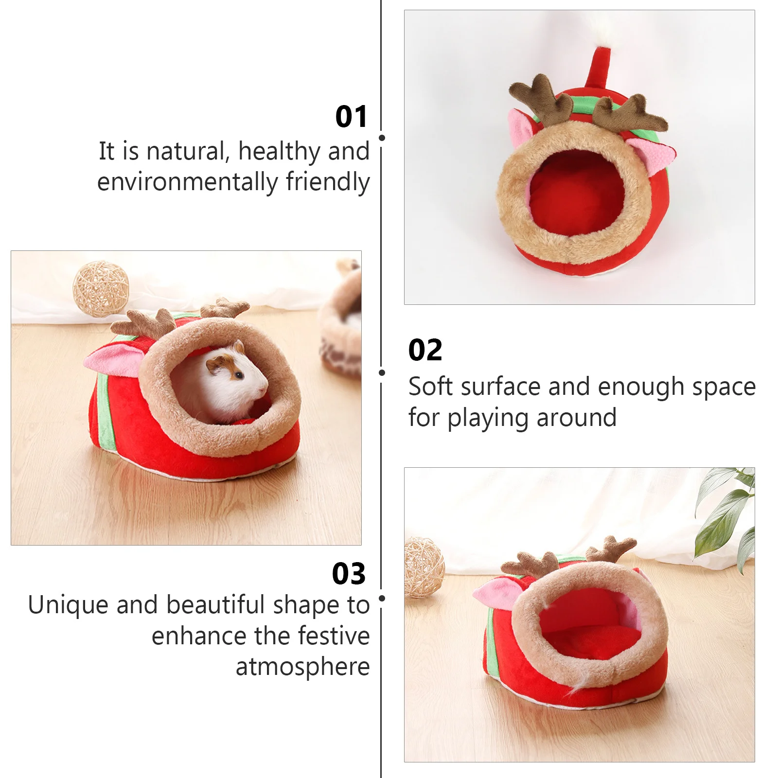 

Mini Nest Natural Eco-Friendly Hamster For Living Room Bedroom Pet Bed Small Animal Shelter Hamster Kennel Pet
