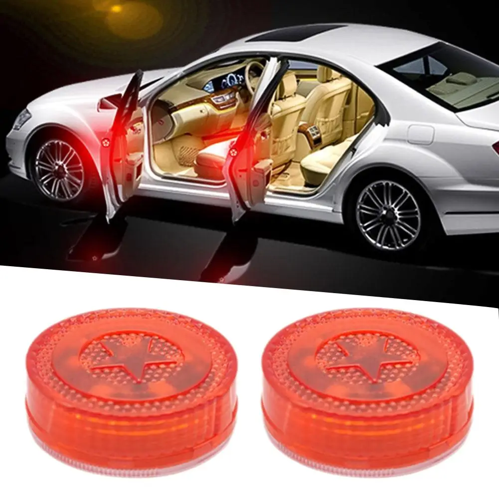 

Предупреждающая лампа безопасности для открытия двери автомобиля, универсальная светодиодная мигающая сигнальная лампа, предупреждающая лампа для предотвращения столкновений, предотвращающая столкновения, парковка M6K9