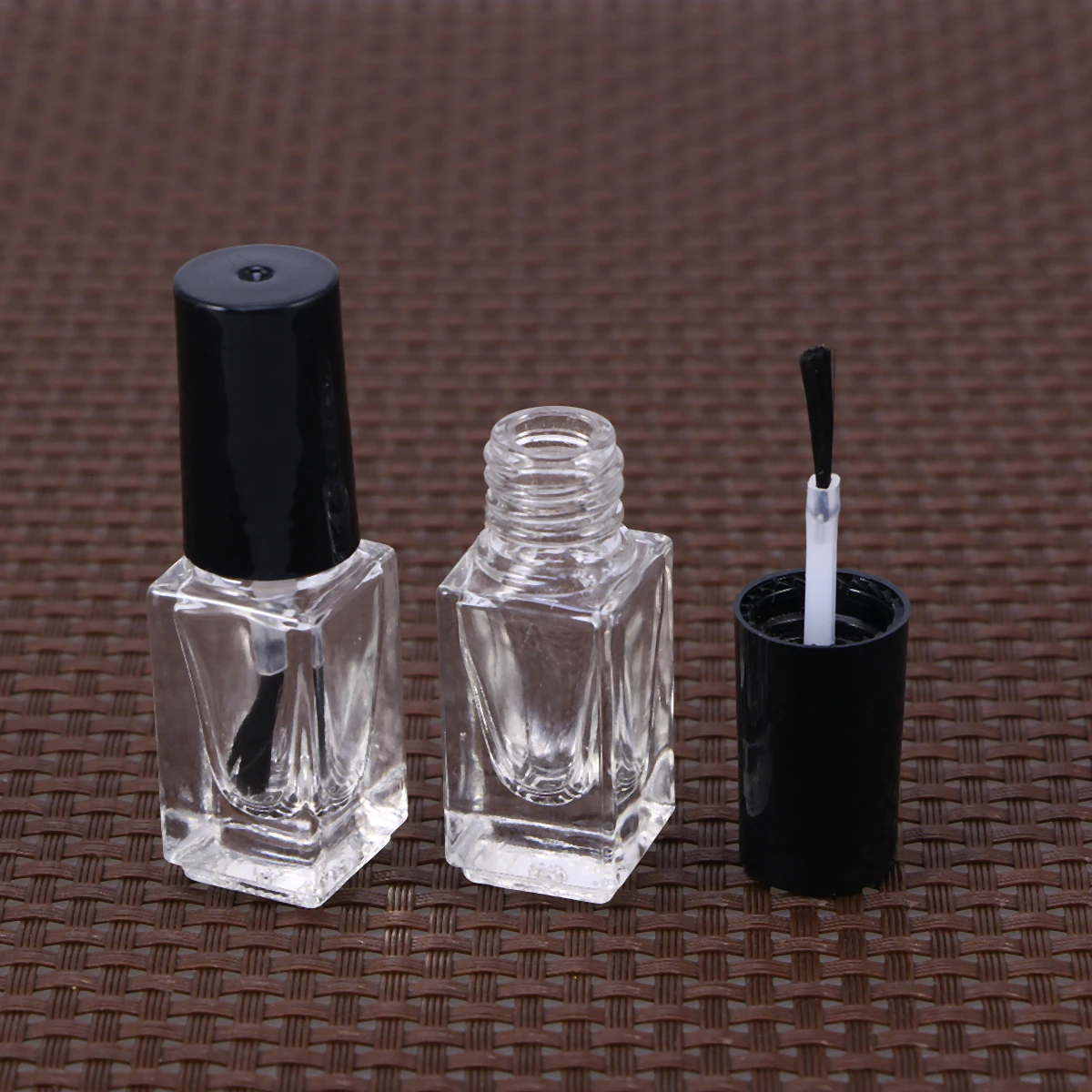 20 stuks 5 ml helder glazen nagellakflessen draagbare lege containers voor doe-het-zelf en reizen lege nagellakflessen