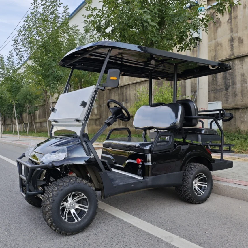 

2025 Wholesale Hot Selling Off-Road Golf Cart 48V 60V Lithium Battery 5KW AC Motor Multi-Color Light Flashing Electric Golf Cart