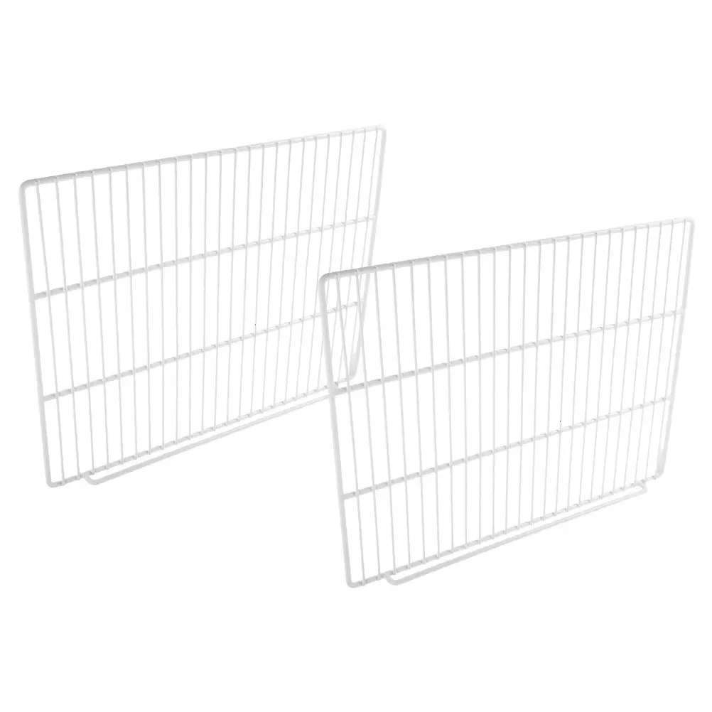 2Pcs Refrigerator Wire Shelf Replacement Metal Mesh Panel Divider Horizontal Shelf Rack Organizer Freezer Fridge Storage