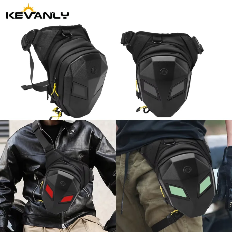 

Fiery Eyes Смарт-экран Спортивная сумка для ног на открытом воздухе Поясная сумка Локомотив для верховой езды Многофункциональная поясная леггинсы Сумка с подвесным поясом