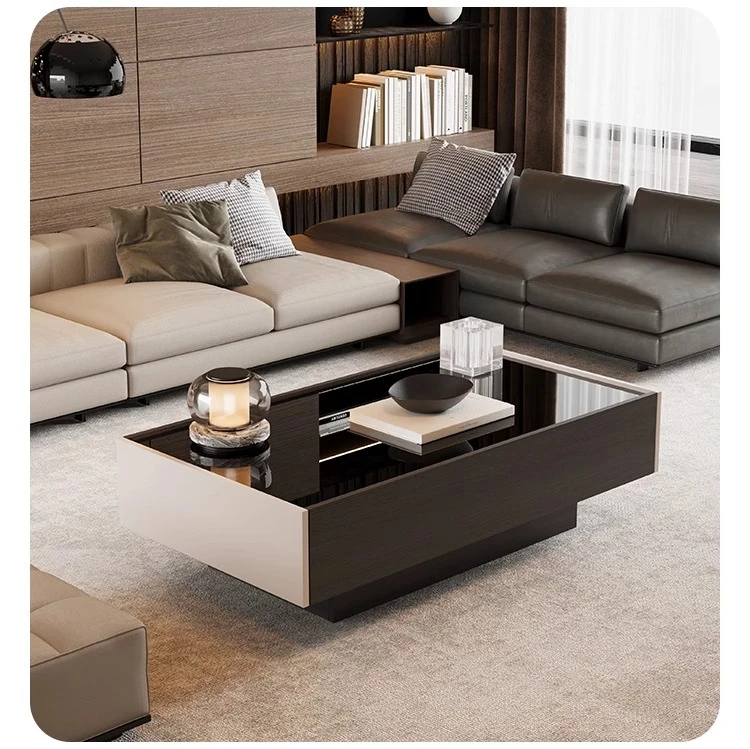 

Modern simple coffee table small apartment living room tea table household TV cabinet combination tea table customization