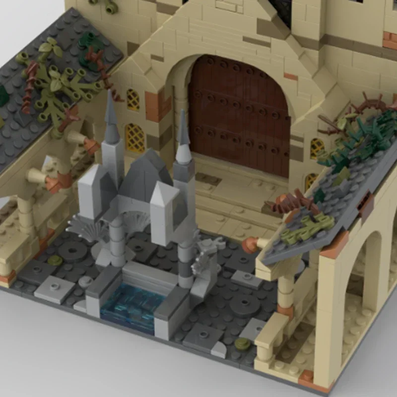 Magical School Model Moc Building Bricks Medieval Clock Tower Technology Modular Blocks Gifts Christmas Toys DIY Sets Assembly