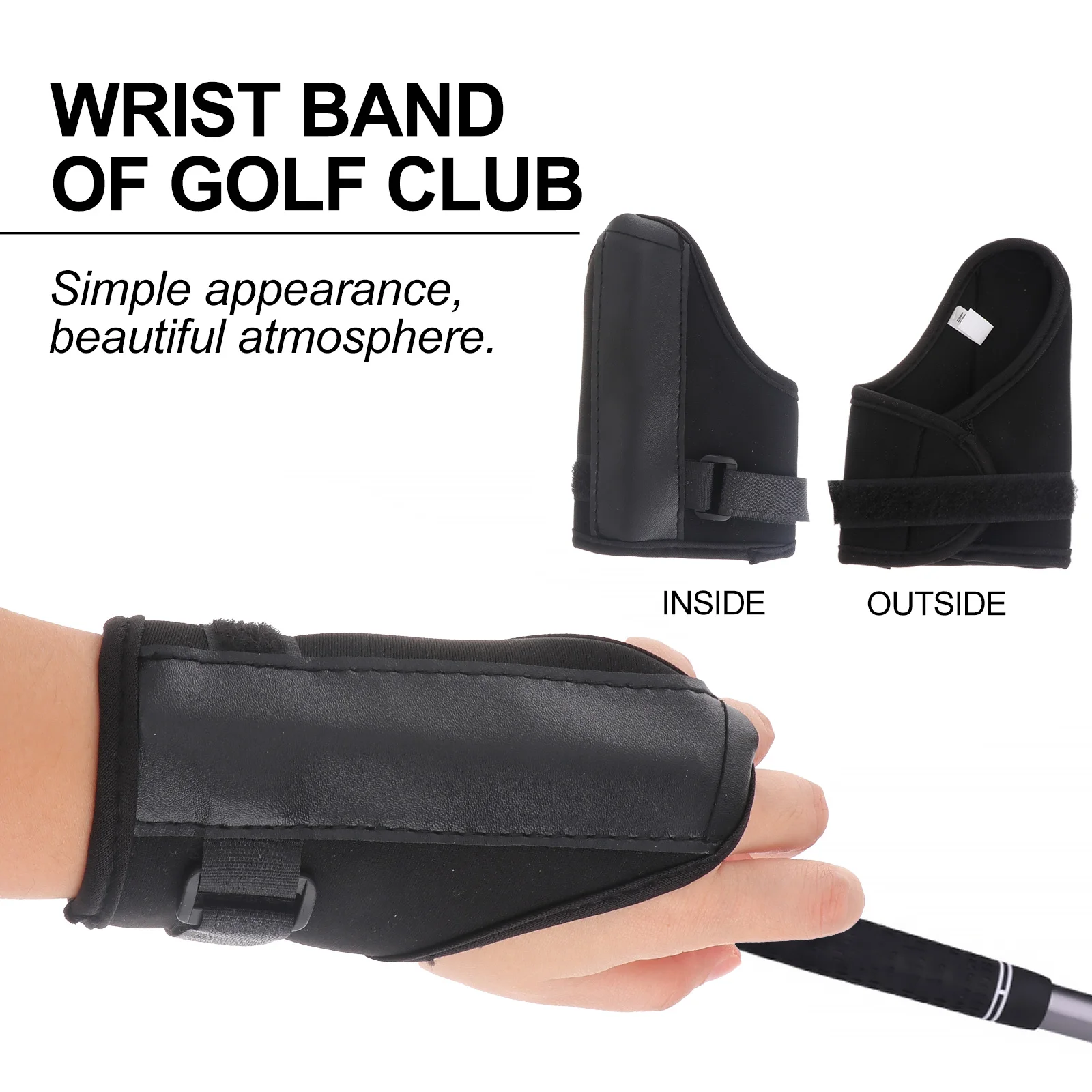 

1Pair Golf Wrist Guard Professional Wrist Wrap Sports Wristband Posture Correction Tool for Beginners Durable Practical