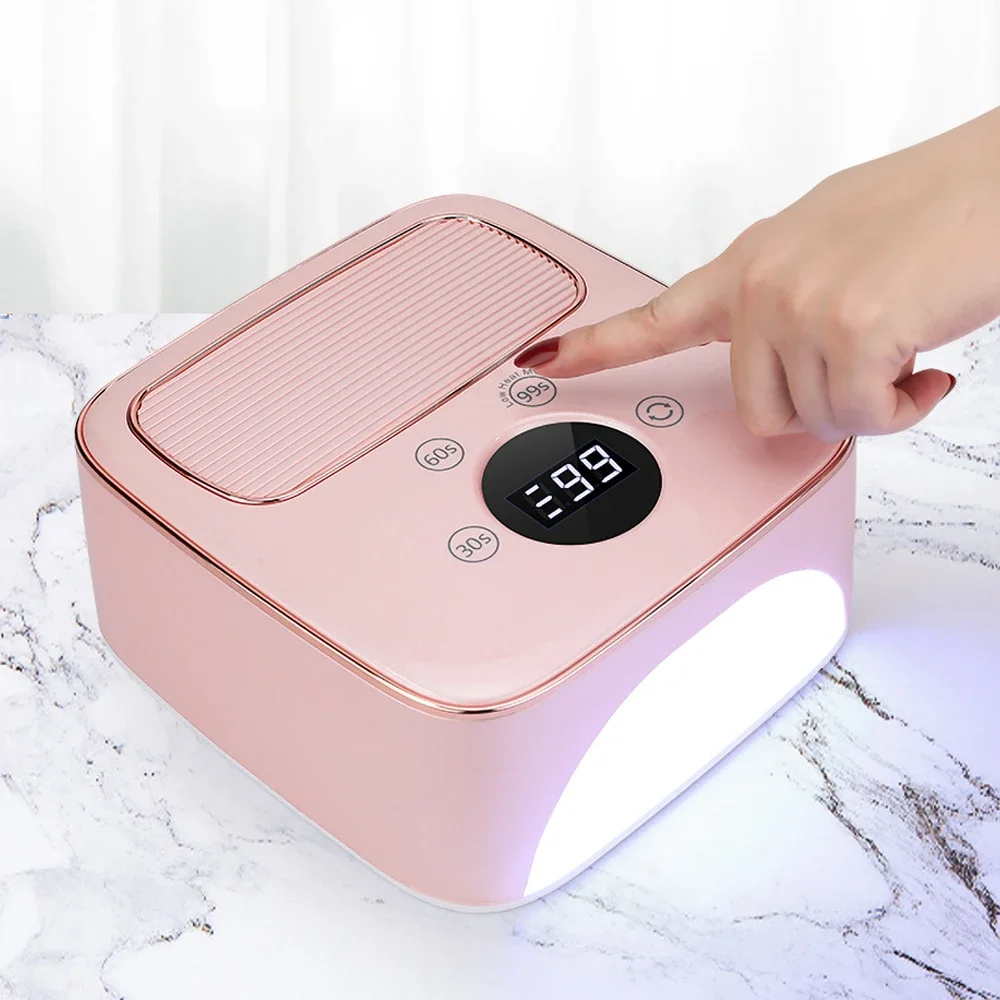 

High-power Quick-drying Nail Lamp Phototherapy Machine Power Storage Nail Lamp, Intelligent Inversion Touch Screen Nail 48w M6