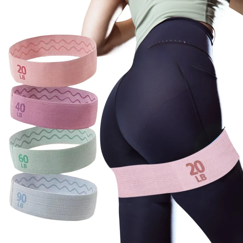 2025, Stoff-Gummibänder, Fitness-Widerstandsbänder, Yoga, Pilates, Hüftkreis, Expanderbänder, Fitnessstudio, Training, Heimtraining, Ausrüstung