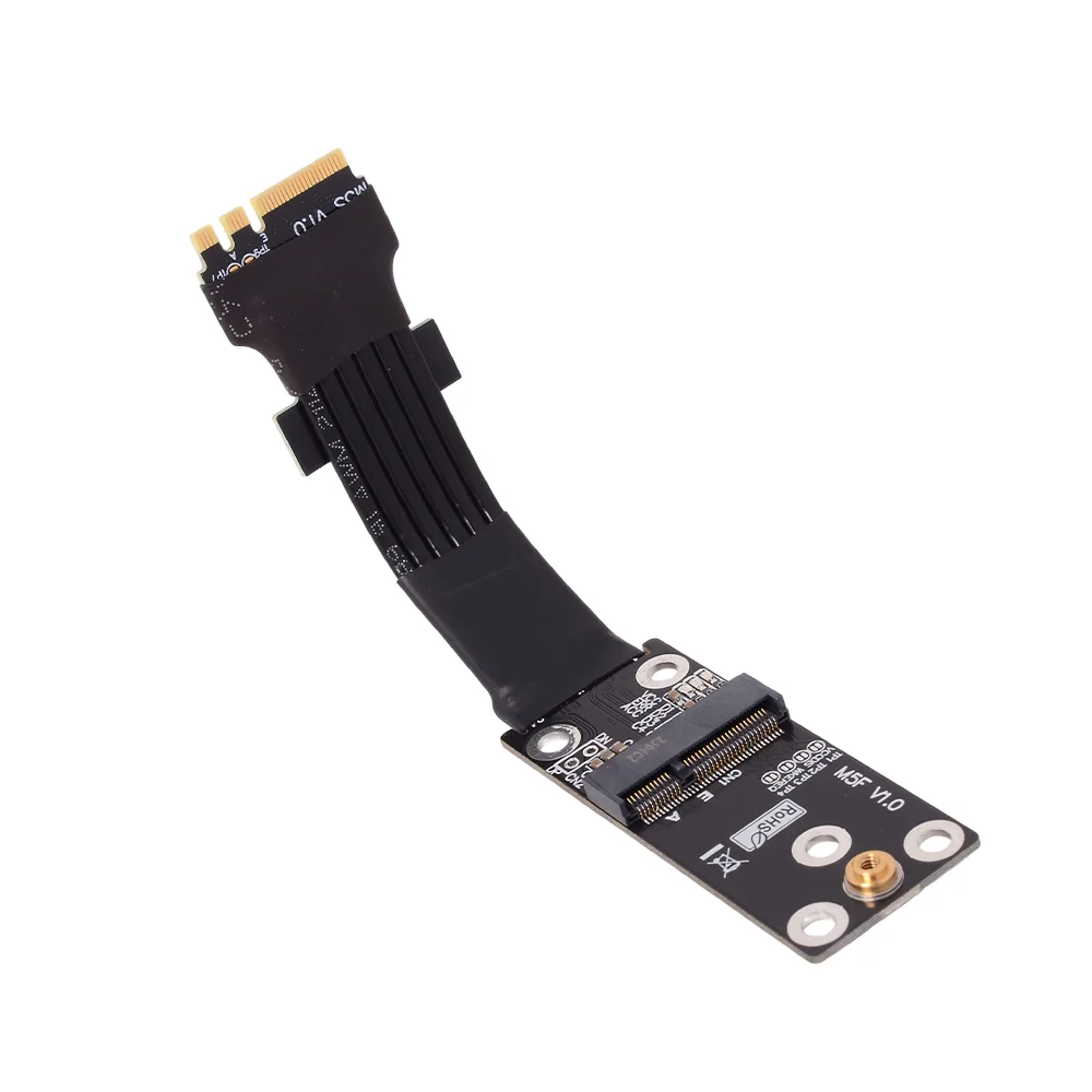 الناهض PCI-e 4.0 M.2 واي فاي الشريط الناهض بطاقة كابل محول PCI-E 4.0 M2 WiFi مفتاح A.E محول كابل مسطح لموسع اللوحة الأم