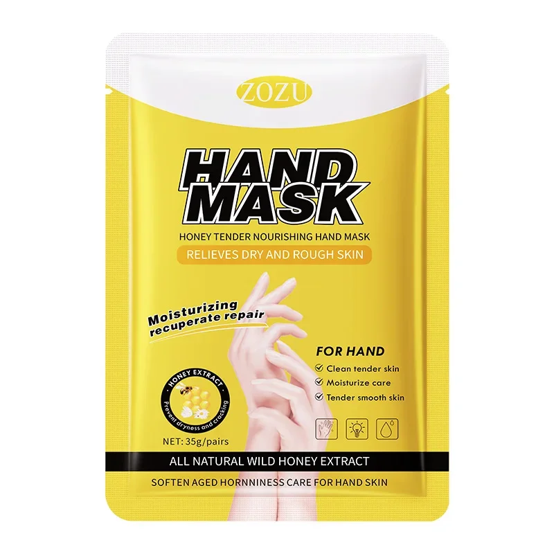 10 Pcs Honey Hand Mask Hands Skincare Masks Moisturizing Nourishing Tendering Smoothing Anti Wrinkle Hands Skin Care Products35g