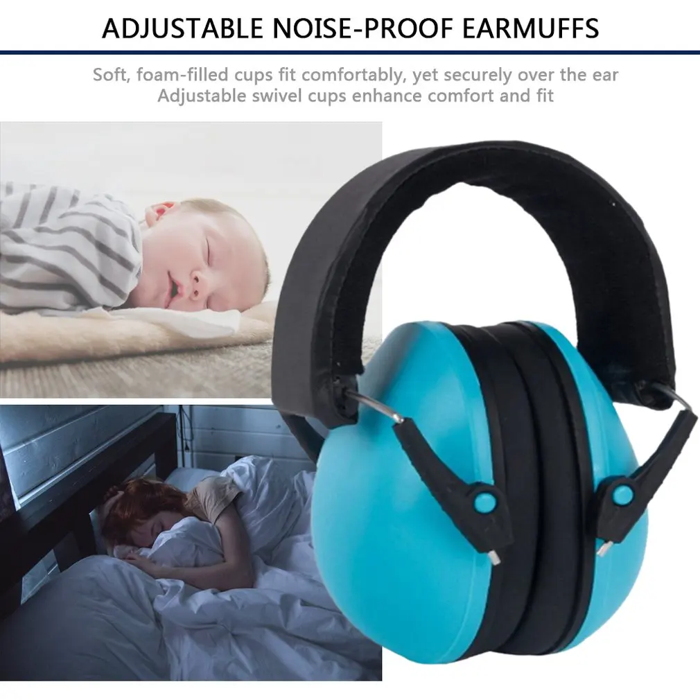 Adjustable Anti-Noise Head Earmuffs Noise Insulation Ear Protector For Work Study Shooting Woodwork Hearing Protection