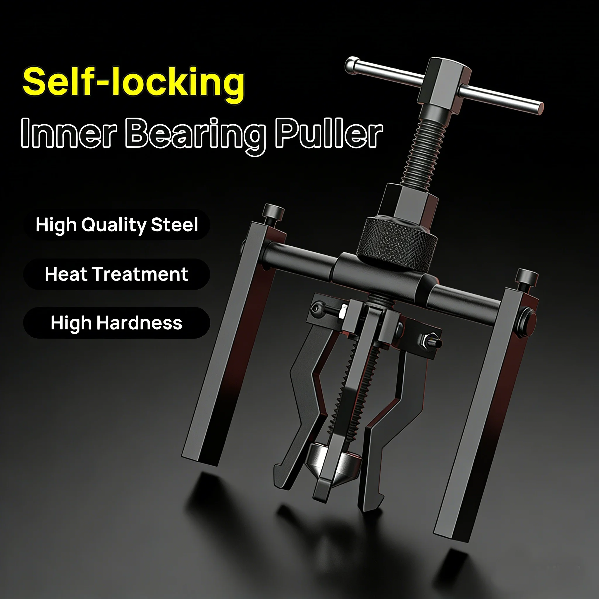 

3-claw Bearing Puller Heavy Duty Structure Professional Labor-saving Bearing Removal Tool Bike Motorcycle Wheel Gear Puller ﻿