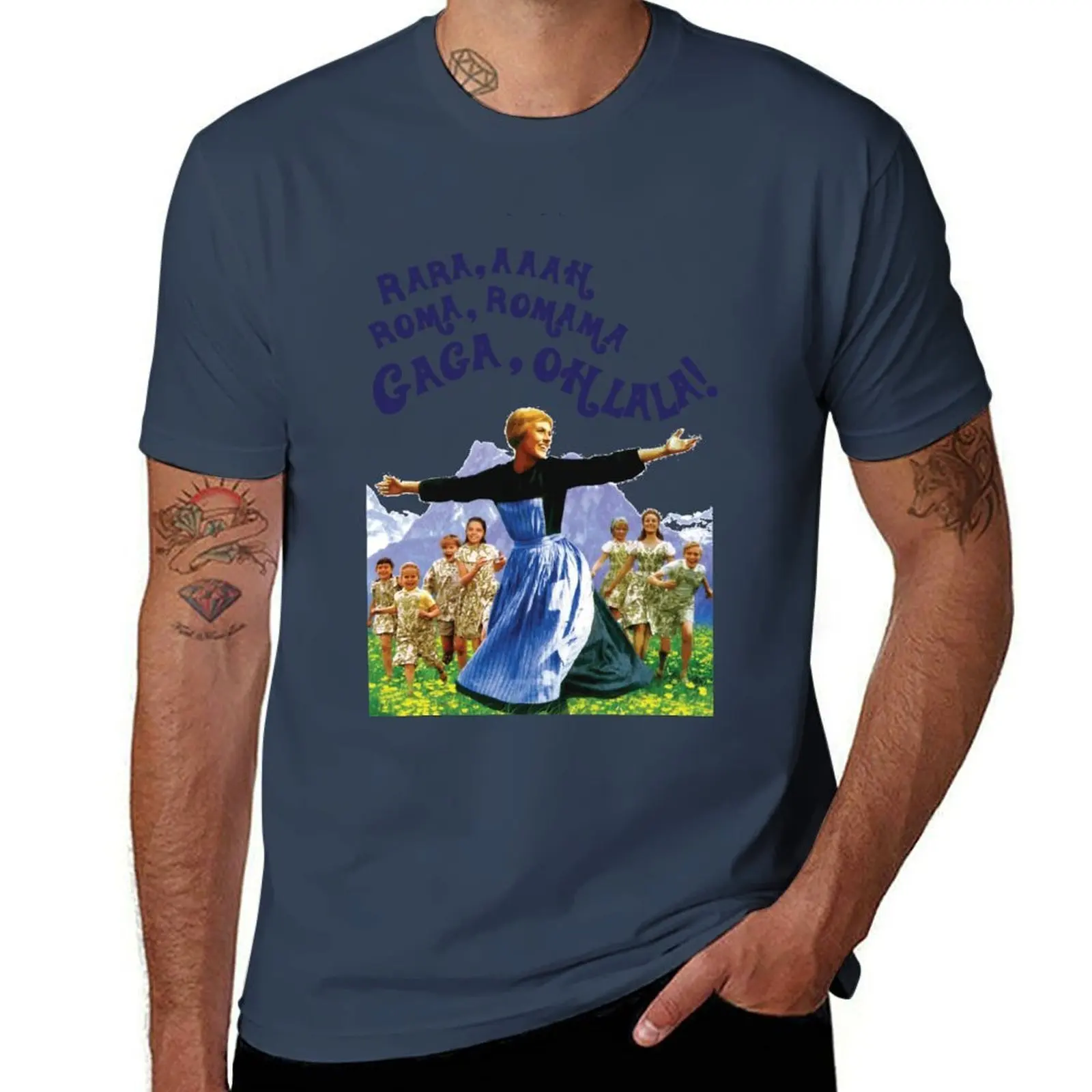 

The Hills Are Alive With The Sound Of Gaga T-Shirt Soft Basic Cotton Short Sleeve Tee