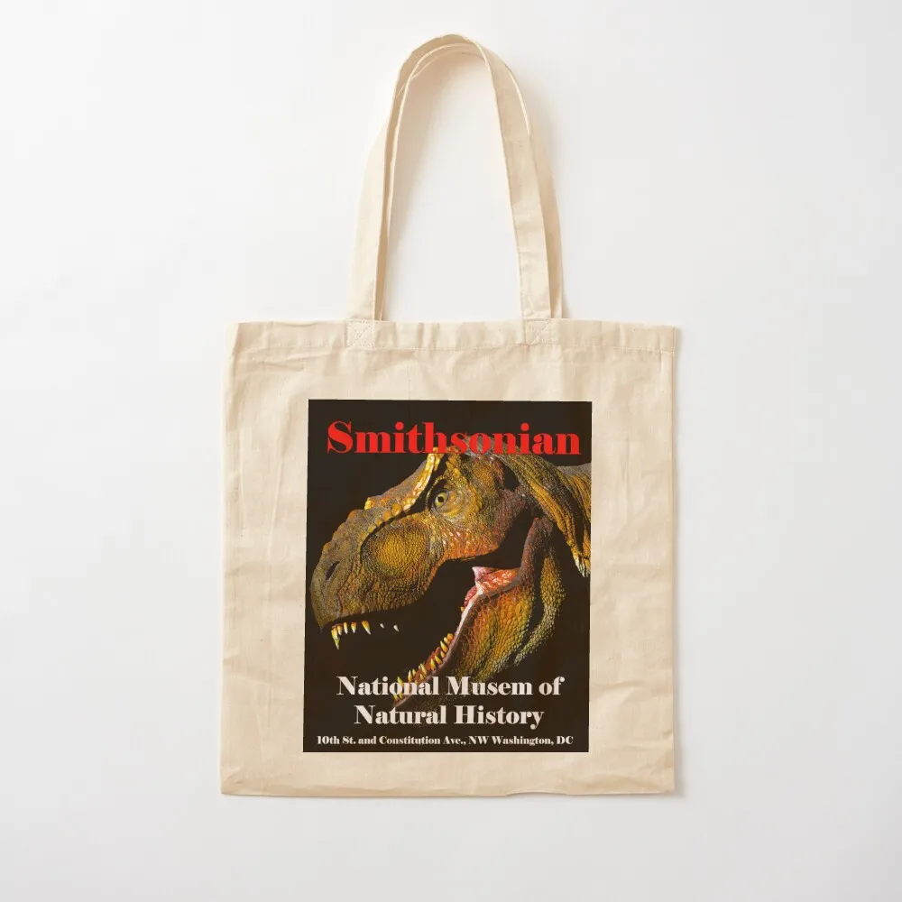 Smithsonian T Rex Natural History Museum Tote Bag tote bag men's woman shopping bag Canvas Tote