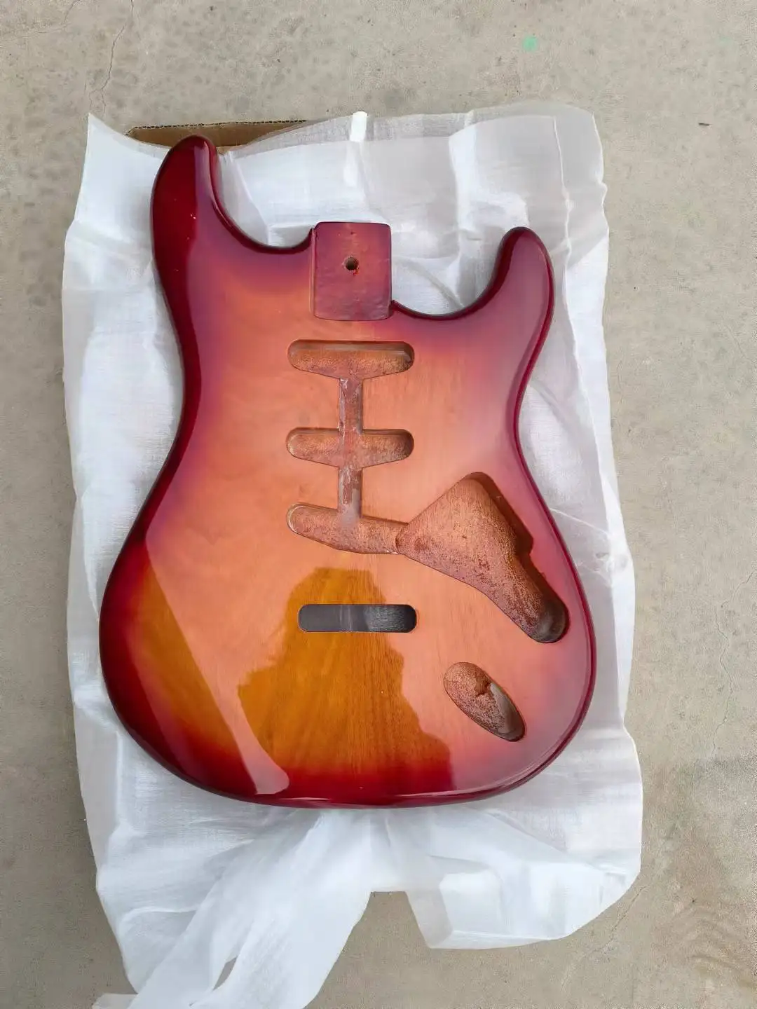 painted New SSS Electric guitar Body Solid Body DIY top mahogany Unfinished solid wood #869