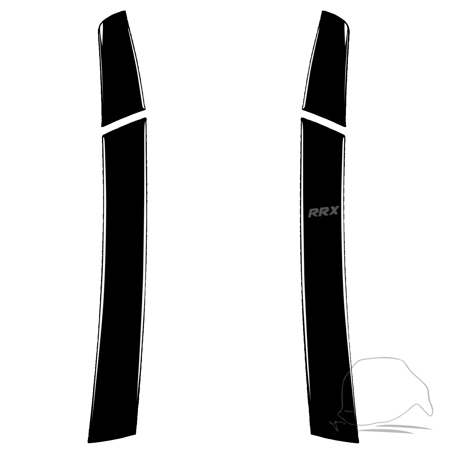 For Toyota Prius 2012 2013 2014 2015 Accessories Car Black Plastic Interior Center Armrest Side Panel Trim Sticker