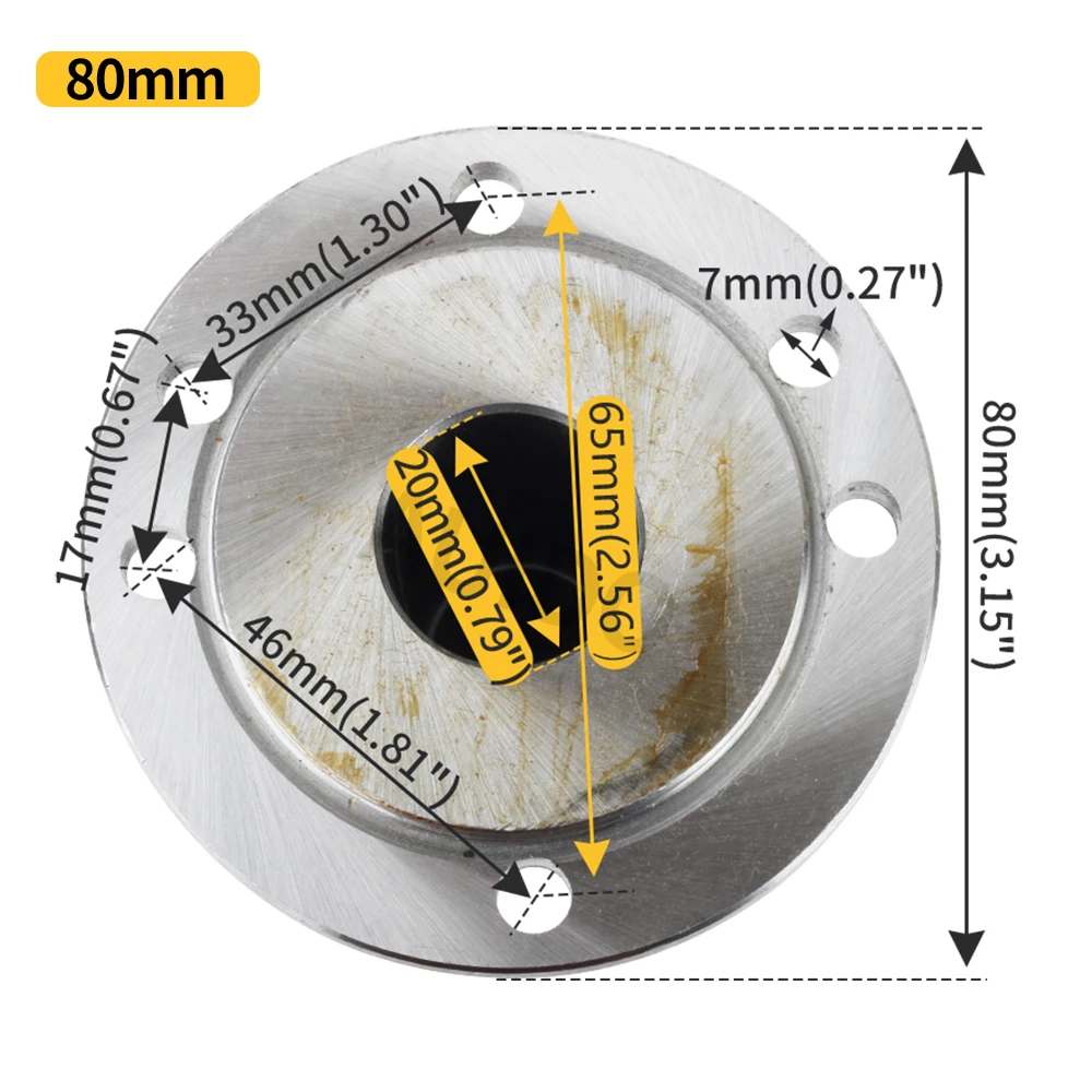 Chuck Flange 80mm 100mm MT3#  Lathe Spindle CJ0618&Grizzly G0765 Lathe Spares