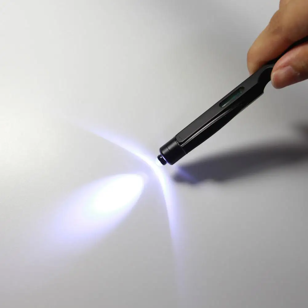 9-in-1 Multitool القلم أداة القلم هدية متعددة الأغراض أداة القلم الرجال مصباح ليد مفك حاكم القلم مستوى فتاحة الزجاجات الأدوات