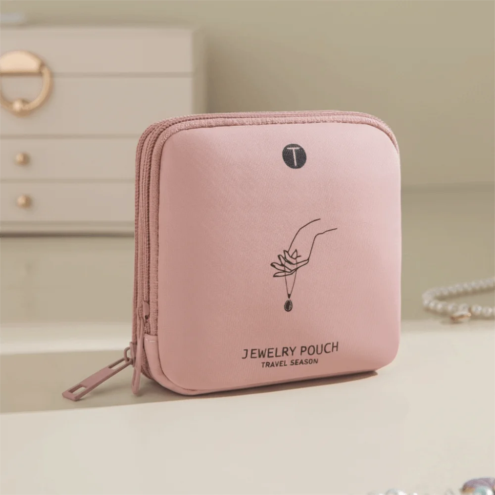 

Multi-layer Jewelry Storage Bag Multifunctional Waterproof Zipper Jewelry Bag Bracelet Ring Pendant Jewelry Organizer