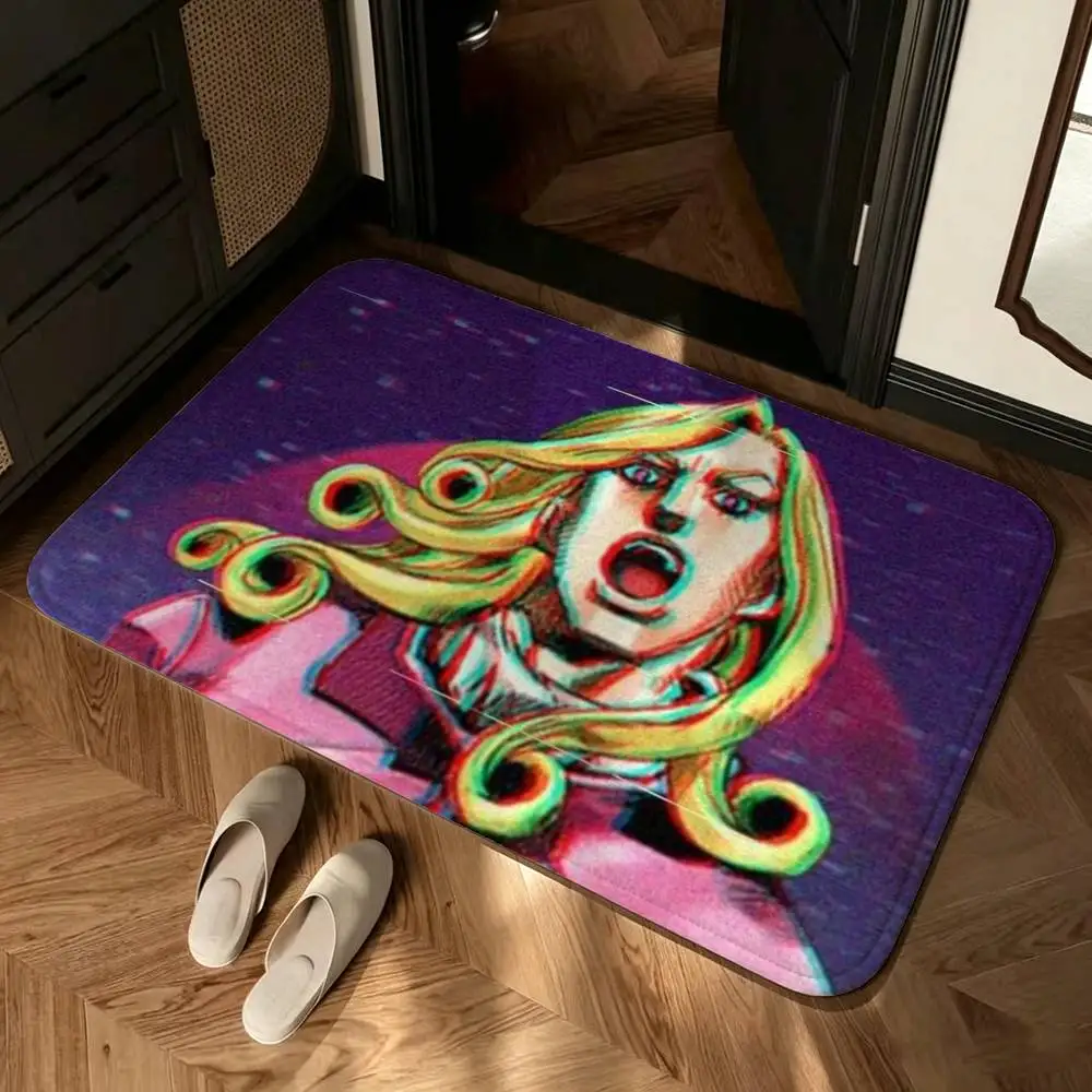 Jojo Funny Valentine D4C Custom Printed Tinplate Shower Room Absorbent Small Floor Mat Soft Comfortable Decorative Foot Mat
