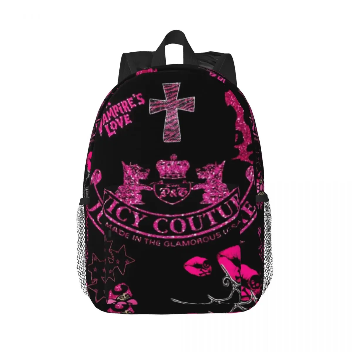 

Hot-Sale-Like-Juicy-Couture-Style New Fashionable Pattern School Bag Print Lightweight Backpack 15inch