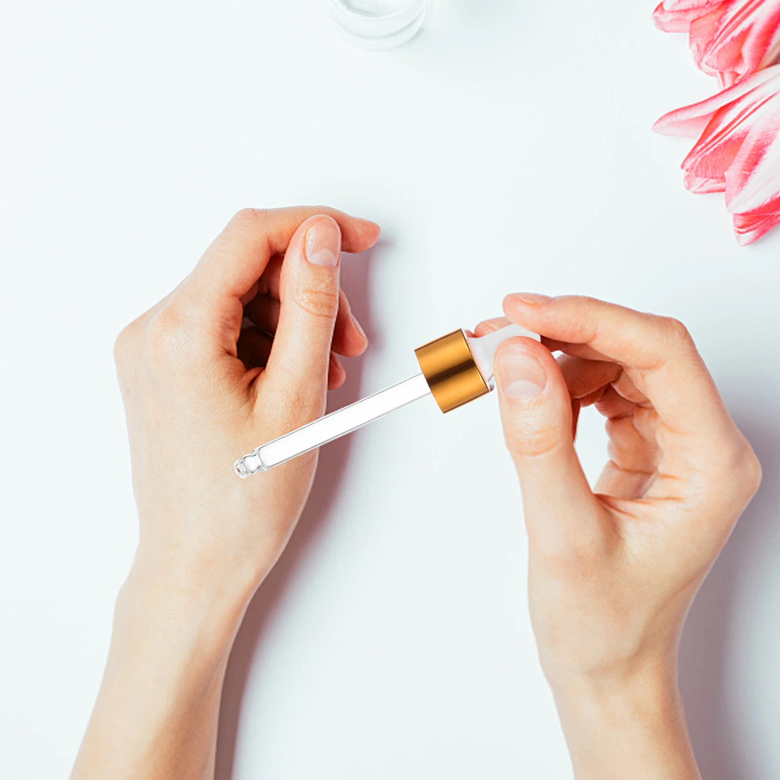 Dispensador de cuentagotas de vidrio para botellas de viaje, 5 uds., 30Ml, para aceite esencial, Perfume, maquillaje, agua, recargable, portátil a prueba de fugas