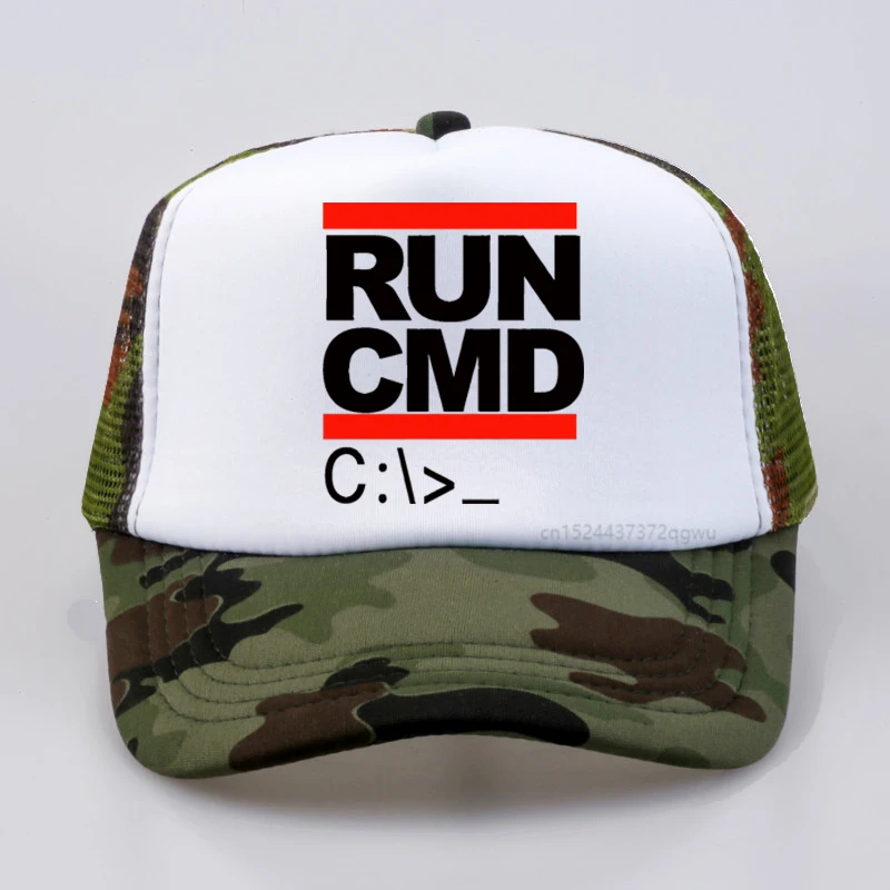 قبعات شبكية قابلة للتنفس للرجال، قبعة بيسبول لمبرمج الكمبيوتر Cmd، قبعات صيفية مضحكة لهدايا أعياد الميلاد