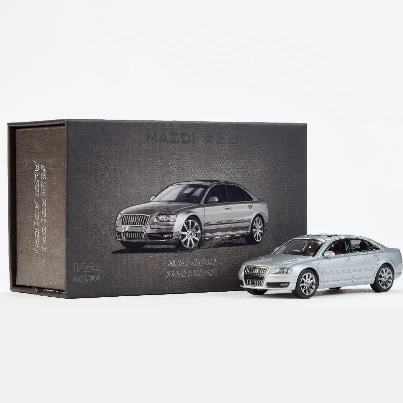 

Литой под давлением масштаб 1:64 Audi A8 (D3) роскошный автомобиль из сплава, Коллекционная игрушка, подарок, сувенир, демонстрационный орнамент