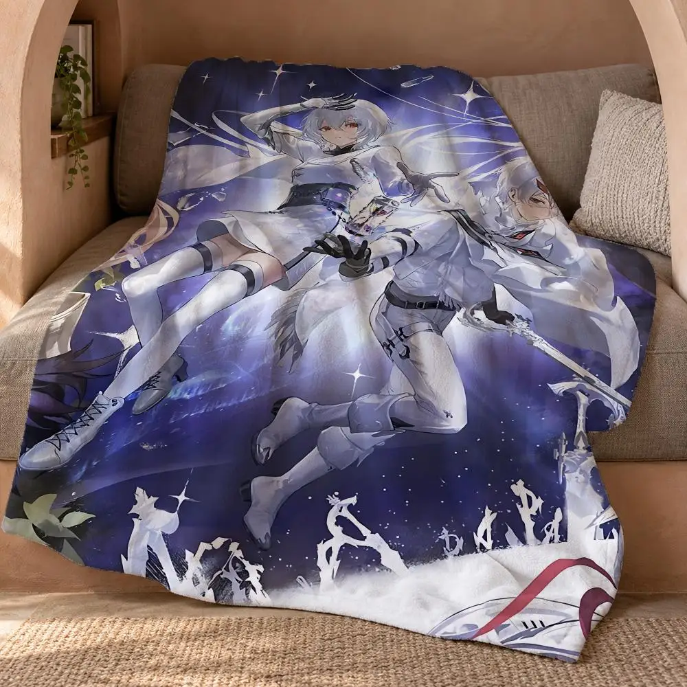 D-Duet N-Night Abyss Throw Double Sided Flannel Throw Blanket Soft Travel Camping Sofa Bed Home